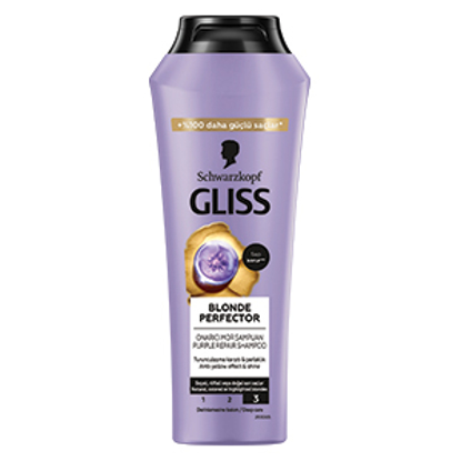 GLISS ŞAMPUAN 250ML BLONDE PERFECTOR x12 resmi