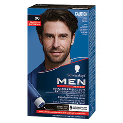 MEN PERFECT 80 SİYAH KAHVE x6 resmi