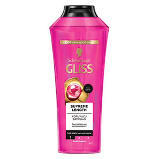 GLISS ŞAMPUAN 400ML SUPREME LENGTH x12 resmi