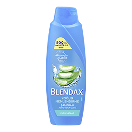 BLENDAX ŞAMPUAN 500ML ALOE VERA x12 resmi