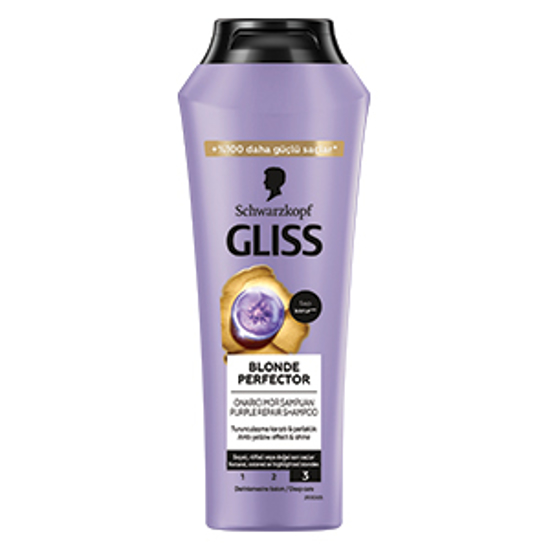 GLISS ŞAMPUAN 250ML BLONDE PERFECTOR x12 resmi
