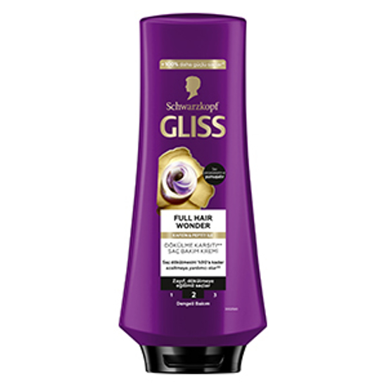 GLISS SAÇ KREMİ 360ML FULL HAİR WONDER x6 resmi